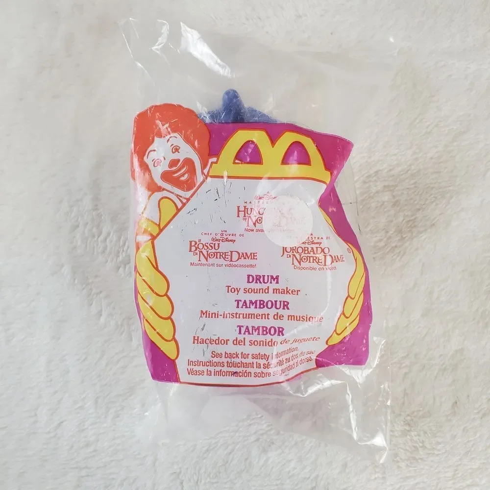 1996 McDonald's Happt Meal Toy Hunchback of Notre Dame Clopin Drum Toy